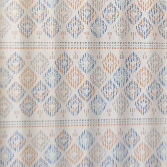 🎁Kassatex Fine Linens Shower Curtain - Diamond Motif - Picture 2 of 4